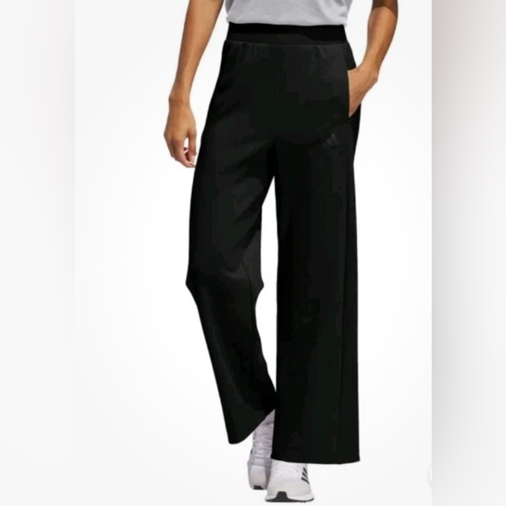NWOT‎ Adidas Women’s Black Wide Leg Active Pants Medium